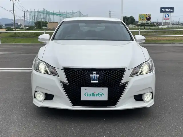 トヨタ クラウン ハイブリッド アスリートS ブラックスタイル 佐賀県 2015(平27)年 6.6万km ホワイトパールクリスタルシャイン 純正HDDナビ/・フルセグTV/CD/DVD/Bluetooth/USB/バックカメラ/純正OPスパッタリング18インチアルミ/クルーズコントロール/ドライブレコーダー/前席パワーシート/シートヒーター/プッシュスタート/スマートキー/電動格納ミラー/LEDフォグライト/純正LEDヘッドライト/純正フロアマット/純正ドアバイザー/ETC/新車保証書