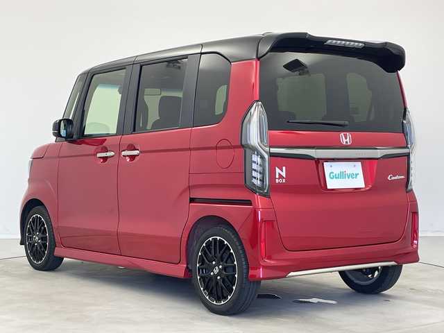 ホンダ Ｎ ＢＯＸ カスタム L ターボ コーディネートスタイル 新潟県 2022(令4)年 1.6万km プレミアムクリスタルレッドM 純正ディーラーOPナビ（VXU-227NBi）/　・バックカメラ/　・フルセグTV/　・CD/DVD/SD再生機能/　・Bluetooth　/　・USB接続/ホンダセンシング/　・衝突軽減ブレーキ/　・レーダークルーズコントロール/　・レーンキープアシスト/ドライブレコーダー/ビルトインETC/両側パワースライドドア/オートライト/オートハイビーム/LEDヘッドライト/前後コーナーセンサー/電子パーキングブレーキ/ステアリングスイッチ/フロアマット