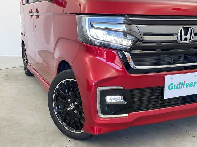 ホンダ Ｎ ＢＯＸ カスタム L ターボ コーディネートスタイル 新潟県 2022(令4)年 1.6万km プレミアムクリスタルレッドM 純正ディーラーOPナビ（VXU-227NBi）/　・バックカメラ/　・フルセグTV/　・CD/DVD/SD再生機能/　・Bluetooth　/　・USB接続/ホンダセンシング/　・衝突軽減ブレーキ/　・レーダークルーズコントロール/　・レーンキープアシスト/ドライブレコーダー/ビルトインETC/両側パワースライドドア/オートライト/オートハイビーム/LEDヘッドライト/前後コーナーセンサー/電子パーキングブレーキ/ステアリングスイッチ/フロアマット