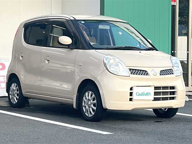 日産 モコ E 京都府 2010(平22)年 7.4万km ミルクティーベージュ 純正ナビ/CD・DVD/ドアバイザー/ETC/HID/スマートキー