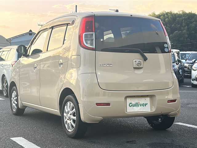 日産 モコ E 京都府 2010(平22)年 7.4万km ミルクティーベージュ 純正ナビ/CD・DVD/ドアバイザー/ETC/HID/スマートキー