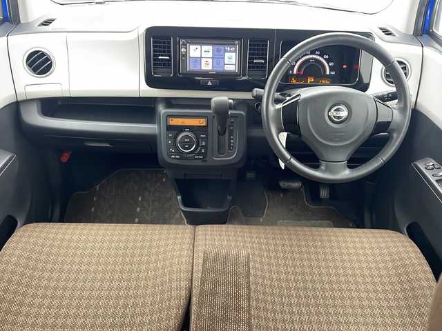 日産 モコ G 沖縄県 2011(平23)年 2.8万km カシミールブルー 社外ナビ　(MZ10)/　(ＴＶ　ＣＤ　ＦＭ／ＡＭ)/プッシュスタート　/スマートキー　/純正フロアマット/オートエアコン　/純正１４インチアルミホイール　/パワーステアリング　/パワーウィンドウ/電動格納ミラー　/ドアバイザー/フォグ