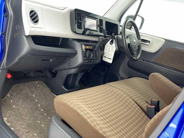 日産 モコ G 沖縄県 2011(平23)年 2.8万km カシミールブルー 社外ナビ　(MZ10)/　(ＴＶ　ＣＤ　ＦＭ／ＡＭ)/プッシュスタート　/スマートキー　/純正フロアマット/オートエアコン　/純正１４インチアルミホイール　/パワーステアリング　/パワーウィンドウ/電動格納ミラー　/ドアバイザー/フォグ