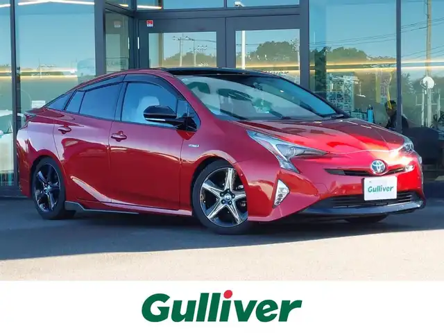 トヨタ プリウス A プレミアム ツーリング 20th 東京都 2017(平29)年 5.6万km 赤Ⅱ 純正11.6インチナビ/JBLプレミアムサウンド/Bluetooth接続/フルセグTV/バックモニター/ホワイトレザーシート/ドライブレコーダー/シートヒーター/トヨタセーフティセンス/プリクラッシュセーフティシステム/レーンディパーチャーアラート/オートマチックハイビーム/ステアリングスイッチ/横滑り防止装置/フルオートエアコン/デジタルインナーミラー/サイドエアバック/カーテンエアバック