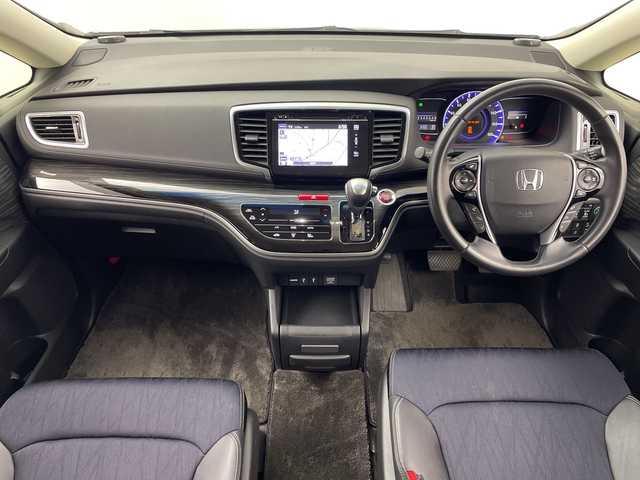 ホンダ オデッセイ アブソルート アドバンス 群馬県 2015(平27)年 9.6万km ホワイトオーキッドパール 純正８型ナビ　全方位カメラ　前方ドライブレコーダー　運転席パワーシート　クルーズコントロール追従有　両側パワースライドドア　Ｂｌｕｅｔｏｏｔｈ　ハーフレザーシート　ＬＥＤヘッドライト　純正ＥＴＣ