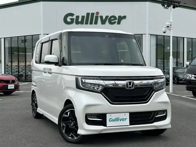ホンダ Ｎ ＢＯＸ カスタム G L ターボ ホンダセンシング 長崎県 2017(平29)年 7.3万km プレミアムホワイトパールⅡ 純正ナビ（AM/FM/フルセグTV/BT/DISC）/ホンダセンシング/ターボ/バックカメラ/ドラレコ前方/ビルトインETC/両側パワースライドドア/レーダークルーズコントロール/パドルシフト/9灯式フルLEDヘッドライト/シーケンシャルターンシグナルランプ/LEDフォグライト＋クロームメッキフォグライトガーニッシュ/チップアップ＆ダイブダウン機構付スライドリアシート/360°スーパーUV・IRカットパッケージ/オートリトラミラー