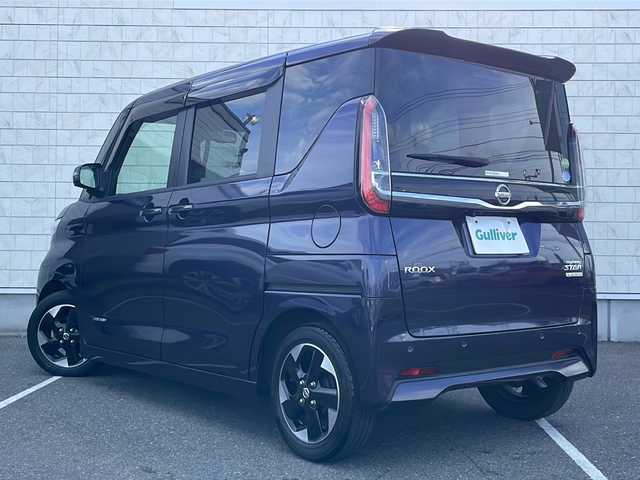 日産 ルークス ハイウェイスター X 栃木県 2020(令2)年 3.1万km アメジストパープル 純正ナビ/(Bluetooth/CD/USB/ipod/AUX)/ワンセグTV/インテリジェントアラウンドビューモニター/ドライブレコーダー/衝突被害軽減システム/両側パワースライドドア/ハンズフリースライドドア/アイドリングストップ/ドアバイザー/プッシュスタート/スマートキー/ビルトインETC/LEDヘッドライト/オートライト/フロントフォグ/ウィンカーミラー