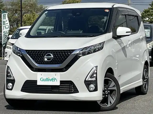 日産 デイズ HWS G ターボ プロパイロットED 道央・札幌 2019(令1)年 15.3万km ホワイトパール ４WD/純正ディーラーOPナビ/CD/DVD/SD/AUX/プロパイロット/エマージェンシーブレーキ/横滑り防止装置/レーダークルーズコントロール/レーンキープアシスト/クリアランスソナー/アラウンドビューモニター/ETC/ドライブレコーダー/アイドリングストップ/前席シートヒーター/ステアリングリモコン/電動パーキング/オートブレーキホールド/レーダー探知機/プッシュスタート/スマートキー/LEDヘッドライト/オートライト/オートハイビーム/フォグランプ/電動格納ミラー/ウィンカーミラー/純正フロアマット/ドアバイザー/スペアキー