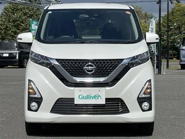 日産 デイズ HWS G ターボ プロパイロットED 道央・札幌 2019(令1)年 15.3万km ホワイトパール ４WD/純正ディーラーOPナビ/CD/DVD/SD/AUX/プロパイロット/エマージェンシーブレーキ/横滑り防止装置/レーダークルーズコントロール/レーンキープアシスト/クリアランスソナー/アラウンドビューモニター/ETC/ドライブレコーダー/アイドリングストップ/前席シートヒーター/ステアリングリモコン/電動パーキング/オートブレーキホールド/レーダー探知機/プッシュスタート/スマートキー/LEDヘッドライト/オートライト/オートハイビーム/フォグランプ/電動格納ミラー/ウィンカーミラー/純正フロアマット/ドアバイザー/スペアキー