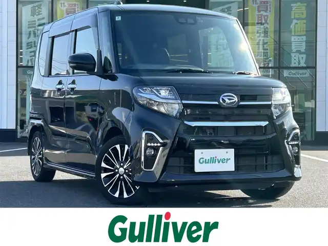 ダイハツ タント カスタム RS セレクション 岡山県 2020(令2)年 4.2万km ブラックマイカメタリック 登録時走行距離41756km/純正9インチナビ/フルセグTV(AM/FM/CD/DVD/Bluetooth)/バックカメラ/両側パワースライドドア/ETC/ドライブレコーダー/スマートアシスト3/・コーナーセンサー/・衝突回避支援ブレーキ機能/・レーダークルーズコントロール/・レーンキープコントロール/・オートマチックハイビーム/D/N席シートヒーター/LEDヘッドライト/USB入力端子/プッシュスタート/スマートキー/純正フロアマット/15インチ純正AW