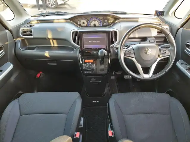 スズキ ソリオ バンディット HV MV 東京都 2019(平31)年 7.9万km スーパーブラックパール 純正ナビ/　・フルセグTV/　・Bluetooth接続/　・CD/DVD再生/　・SDミュージックサーバー/　・AM/FMラジオ/バックカメラ/ETC/ドライブレコーダー/被害軽減ブレーキ/両側パワースライドドア/クルーズコントロール/パドルシフト/純正フロアマット/LEDヘッドライト/プッシュスタート/スマートキー