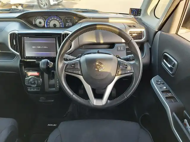 スズキ ソリオ バンディット HV MV 東京都 2019(平31)年 7.9万km スーパーブラックパール 純正ナビ/　・フルセグTV/　・Bluetooth接続/　・CD/DVD再生/　・SDミュージックサーバー/　・AM/FMラジオ/バックカメラ/ETC/ドライブレコーダー/被害軽減ブレーキ/両側パワースライドドア/クルーズコントロール/パドルシフト/純正フロアマット/LEDヘッドライト/プッシュスタート/スマートキー