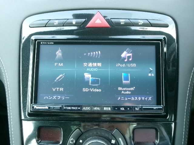 プジョー ＲＣＺ 岡山県 2012(平24)年 7.7万km シルバー ワンオーナー/社外SDナビ/フルセグテレビ/Bluetooth/DVD再生可能/ブラックレザーシート/前席シートヒーター/前席パワーシート/シートメモリー/可変リアスポイラー/クルーズコントロール/オートライト/オートワイパー/ソナーセンサー/キセノンヘッドライト/純正18AW/純正フロアマット/ETC