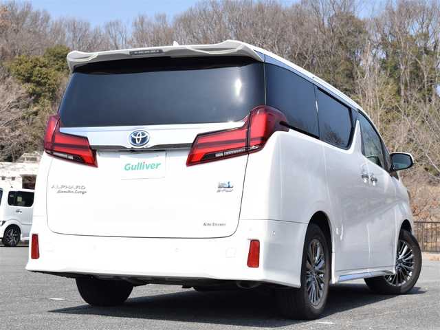 トヨタ アルファードハイブリット エグゼクティブ ラウンジ S 兵庫県 2022(令4)年 3.8万km パール ワンオーナー/純正ナビ/全方位カメラ/フルセグTV/ETC/オットマン/Wサンルーフ/黒革シート/スペアタイヤ/フリップダウンモニター/純正アルミホイール/LEDヘッドライト/両側パワースライドドア/プリクラッシュセーフティ/スマートキー/シートヒータ