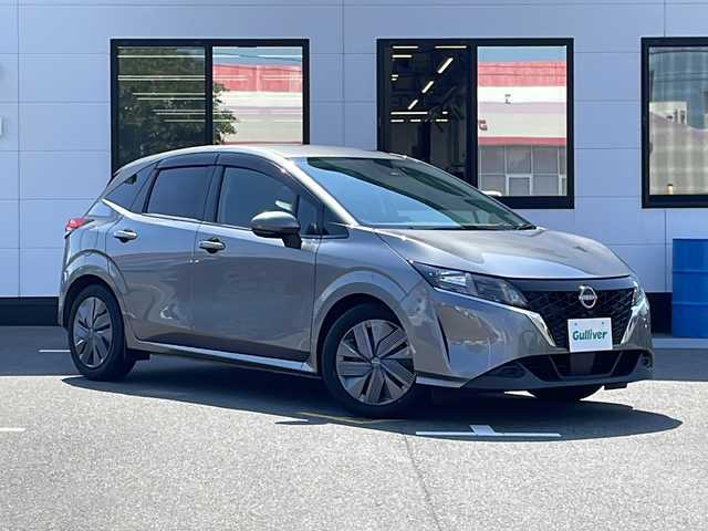 日産 ノート X 山口県 2022(令4)年 4.6万km ダークメタルグレー 純正ナビ/・フルセグテレビ/・Bluetooth/・AM/FM/HDMI/アラウンドビューモニター/エマージェンシーブレーキ/プロパイロット/ブラインドスポットモニター/デジタルインナーミラー/ビークル・ダイナミクス・コントロール/車線逸脱防止装置/ムービングオブジェクトディテクション/ワイヤレス充電機能/純正ドライブレコーダー/ETC/プッシュスタート/サイドバイザー