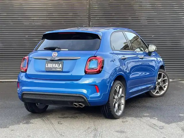 フィアット ５００Ｘ スポーツ 静岡県 2020(令2)年 5.4万km 青Ｍ ワンオーナー/レザーシート/BSM/純正ディスプレイオーディオ/(Bluetooth/CarPlay/USB)/衝突被害軽減システム/バックカメラ/ACC/LKA/パーキングアシスト/パワーシート/シートヒーター/スマートキー/ETC/ドライブレコーダー/純正フロアマット/純正19インチアルミホイール/保証書/取説/スペアキー