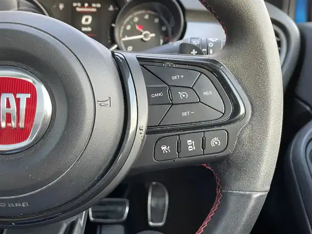 フィアット ５００Ｘ スポーツ 静岡県 2020(令2)年 5.4万km 青Ｍ ワンオーナー/レザーシート/BSM/純正ディスプレイオーディオ/(Bluetooth/CarPlay/USB)/衝突被害軽減システム/バックカメラ/ACC/LKA/パーキングアシスト/パワーシート/シートヒーター/スマートキー/ETC/ドライブレコーダー/純正フロアマット/純正19インチアルミホイール/保証書/取説/スペアキー