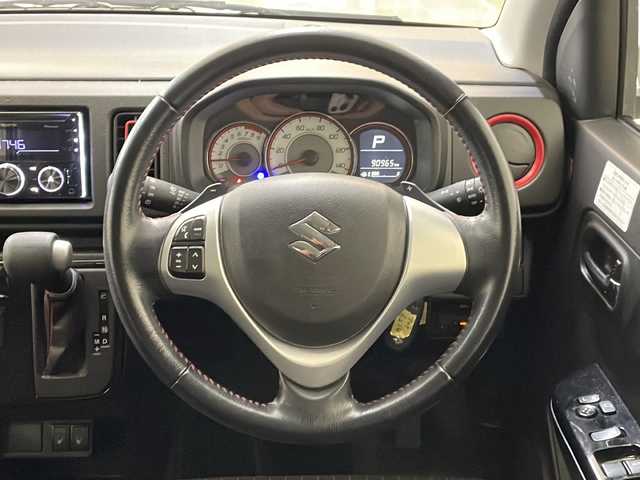 スズキ アルト ターボRS 新潟県 2015(平27)年 9.1万km パールホワイト 4WD/CD/BT/USB/ETC/衝突被害軽減ブレーキ/シートヒーター /パドルシフト/スマートキー/プッシュスタート/LEDヘッドライト/オートライト/フォグランプ/純正15インチアルミホイール/社外14インチAW冬タイヤ車載