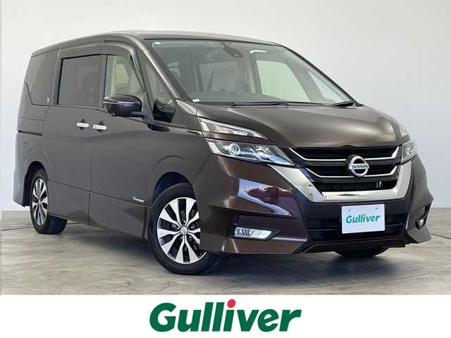 日産 セレナ ハイウェイスター G 群馬県 2016(平28)年 7.5万km 茶 禁煙車 7インチ純正ナビ アラウンドビューモニター パーキングアシスト ドライブレコーダー ビルトインETC LEDライト 純正アルミホイール クルコン 両側パワースライドドア プッシュスタート