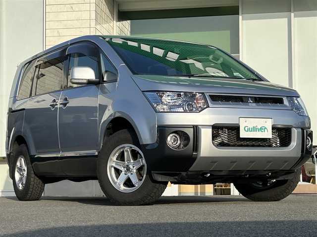 三菱 デリカＤ：５ D－Power package 兵庫県 2014(平26)年 2.2万km クールシルバーM/アイガーグレーM ディーラーOPナビ/ビルトインETC/ディーゼルターボ/クルーズコントロール/パドルシフト/前後ドラレコ/両側パワースライドドア/スペアキー/4WD/フルセグTV/Bluetoothオーディオ/CD／DVD/DN席シートヒーター/スマートキー