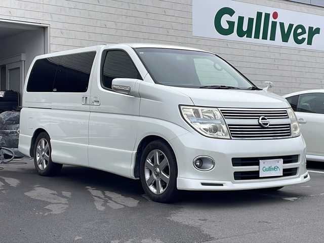 日産 エルグランド 250ハイウェイスターブラックレザアーバン 静岡県 2009(平21)年 11.3万km ホワイトパール 純正HDDナビ　/AM/FM/TV/DVD//フリップダウンモニター/純正オプションマフラー/純正アルミ17インチ/前席シートヒーター/D電動シート/両側パワースライドドア/社外オービス/ETC/ドライブレコーダー/後席オットマン/ステアリングスイッチ