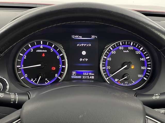 日産 スカイライン 200GT－t 新潟県 2014(平26)年 5.6万km ラディアントレッド メーカーOP/メモリナビ/CD DVD BT フルセグTV/前席パワーシート/LEDヘッドライト/バックカメラ/前後ドライブレコーダー/アイドリングストップ/OP19インチアルミホイール/ETC/ハーフレザーシート