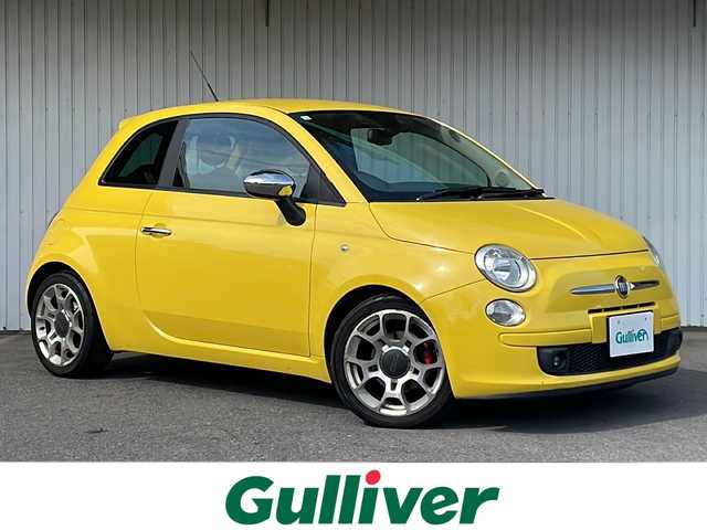 フィアット ５００ 1．4 16V スポーツ 長野県 2009(平21)年 10.8万km 黄 純正CD/純正16インチアルミ/ドライブレコーダー/純正フロアマット