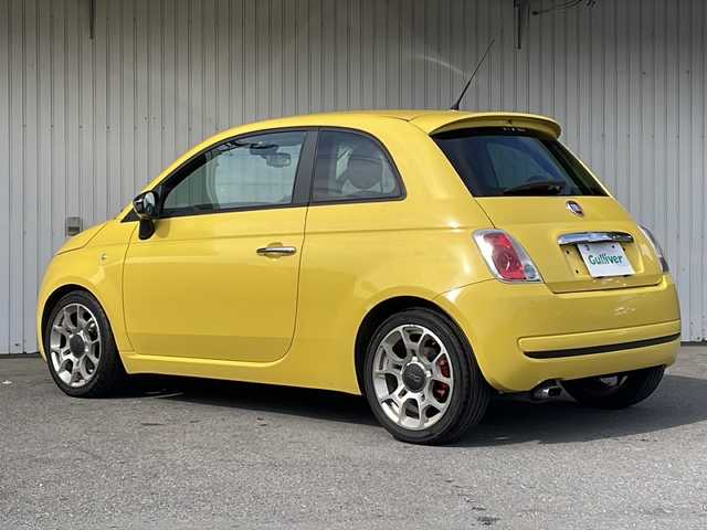 フィアット ５００ 1．4 16V スポーツ 長野県 2009(平21)年 10.8万km 黄 純正CD/純正16インチアルミ/ドライブレコーダー/純正フロアマット