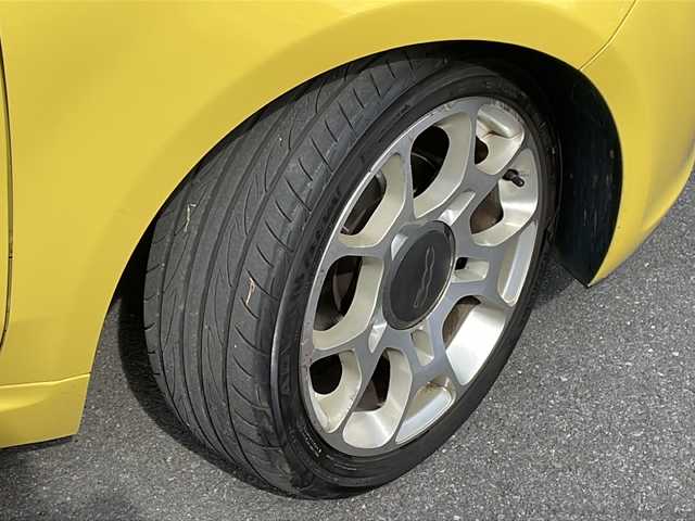 フィアット ５００ 1．4 16V スポーツ 長野県 2009(平21)年 10.8万km 黄 純正CD/純正16インチアルミ/ドライブレコーダー/純正フロアマット