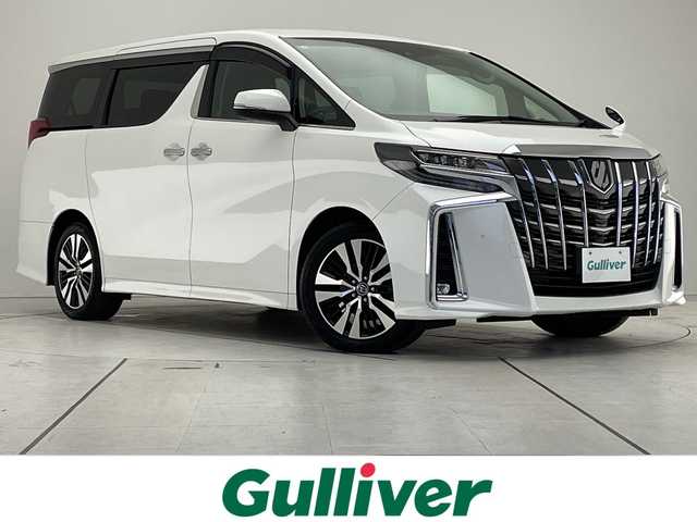 トヨタ アルファード S Cパッケージ 愛知県 2018(平30)年 5.2万km ホワイトパールクリスタルシャイン トヨタセーフティセンス/純正10型ナビ　SDカードなし/フリップダウンモニター/三眼LEDヘッドライト/両側パワースライドドア/レーダークルーズコントロール/シートヒーター/エアシート/パワーシート/コーナーセンサー/純正アルミホイール/ETC2.0/ステアリングヒーター/インテリジェントミラー/リアオートエアコン/オートマチックハイビーム/衝突軽減システム/フルセグ/CD DVD/Bluetooth/ステアリングスイッチ/スマートキー/プッシュスタート