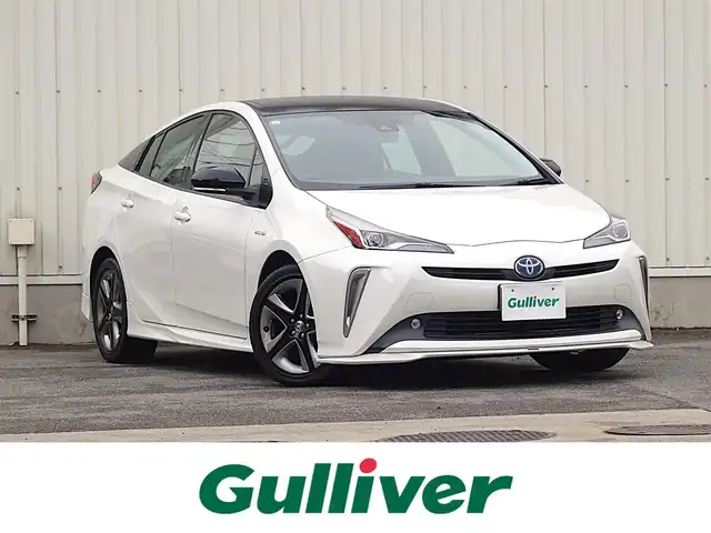 トヨタ プリウス Sツーリングセレクション 山形県 2019(令1)年 5.5万km ホワイトパールクリスタルシャイン 衝突被害軽減システム/TRDエアロ/純正SDナビ/　　【CD DVD BT フルセグ MSV】/バックカメラ/レーダークルーズコントロール/LEDオートライト/ソフトレザーシート/シートヒーター/純正17インチアルミホイール/ルームミラー型ドライブレコーダー/アイドリングストップ/ステアリングスイッチ/電動格納ウィンカーミラー/フォグランプ/スマートキー×2/ETC