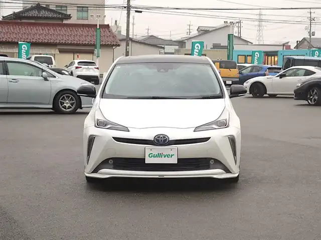 トヨタ プリウス Sツーリングセレクション 山形県 2019(令1)年 5.5万km ホワイトパールクリスタルシャイン 衝突被害軽減システム/TRDエアロ/純正SDナビ/　　【CD DVD BT フルセグ MSV】/バックカメラ/レーダークルーズコントロール/LEDオートライト/ソフトレザーシート/シートヒーター/純正17インチアルミホイール/ルームミラー型ドライブレコーダー/アイドリングストップ/ステアリングスイッチ/電動格納ウィンカーミラー/フォグランプ/スマートキー×2/ETC