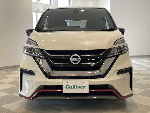 日産 セレナ ニスモ 福井県 2018(平30)年 3.9万km ブリリアントホワイトパール 純正９インチナビ/フルセグTV/アラウンドビューモニター/パーキングアシスト/ニスモセーフティーパック/プロパイロット/両側オートスライドドア/ETC/純正ドライブレコーダー/インテリジェントルームミラー/ニスモ専用パーツ/オートライト/LEDヘッドライト/純正AW/純正フロアマット/プッシュスタート/スマートキー/ステアリングスイッチ/ウィンカーミラー