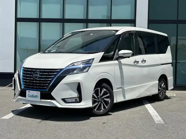 日産 セレナ e－パワー ハイウェイスター V 和歌山県 2020(令2)年 4.7万km ブリリアントホワイトパール 純正10インチナビ（MM519D-L）/（BT/CD/DVD）/フルセグTV/全方位カメラ/横滑り防止/レーンキープアシスト/衝突被害軽減ブレーキ/ブラインドスポットモニター/プロパイロット/前後コーナーセンサー/オートライト/フリップダウンモニター/前後ドラレコ/ETC/両側パワスラ/ハンズフリーオートスライド/ステアリングリモコン/LEDヘッドライト/フォグランプ/後席サンシェード/ドアバイザー/純正16インチアルミ/純正フロアマット