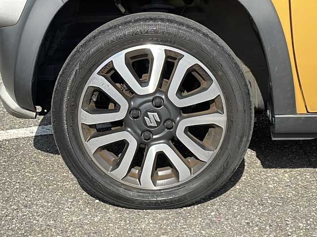 スズキ ハスラー J ブラックインテリアパッケージ 福井県 2018(平30)年 5.4万km アクティブイエロー/ブラック2トーンルーフ 登録時走行距離５３２５６ｋｍ/ワンオーナー/ブラックインテリアパッケージ/４WD/デュアルカメラブレーキサポート/レーンキープアシスト/社外メモリナビゲーション/（CD/DVD/BT）/フルセグテレビ/前後ドライブレコーダー（ミラー型）/純正15インチアルミホイール/HIDヘッドライト/LEDフォグランプ/ダウンヒルコントロール/シートヒーター/ハーフレザーシート/オートライト/アイドリングストップ/ETC/ドアバイザー/プッシュスタート/スマートキー/保証書/取扱説明書