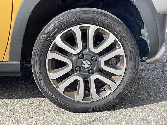 スズキ ハスラー J ブラックインテリアパッケージ 福井県 2018(平30)年 5.4万km アクティブイエロー/ブラック2トーンルーフ 登録時走行距離５３２５６ｋｍ/ワンオーナー/ブラックインテリアパッケージ/４WD/デュアルカメラブレーキサポート/レーンキープアシスト/社外メモリナビゲーション/（CD/DVD/BT）/フルセグテレビ/前後ドライブレコーダー（ミラー型）/純正15インチアルミホイール/HIDヘッドライト/LEDフォグランプ/ダウンヒルコントロール/シートヒーター/ハーフレザーシート/オートライト/アイドリングストップ/ETC/ドアバイザー/プッシュスタート/スマートキー/保証書/取扱説明書