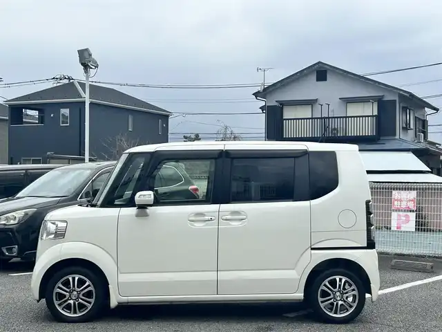 ホンダ Ｎ ＢＯＸ G Lパッケージ 静岡県 2014(平26)年 9.4万km フィヨルドミストパール ユーザー買取/純正ナビ/片側パワースライドドア/バックカメラ/純正14インチAW