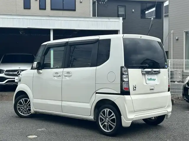 ホンダ Ｎ ＢＯＸ G Lパッケージ 静岡県 2014(平26)年 9.4万km フィヨルドミストパール ユーザー買取/純正ナビ/片側パワースライドドア/バックカメラ/純正14インチAW