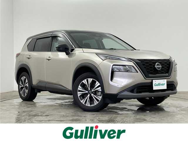 日産 エクストレイル X e－4ORCE 群馬県 2022(令4)年 6万km ベージュ 純正１２．３インチナビ　アラウンドビューモニター　プロパイロット　パワーバックドア　デジタルインナーミラー　ＡＨＢ　シートヒーター　パワーシート　純正１８インチＡＷ　ステアリングリモコン　ＥＴＣ　禁煙