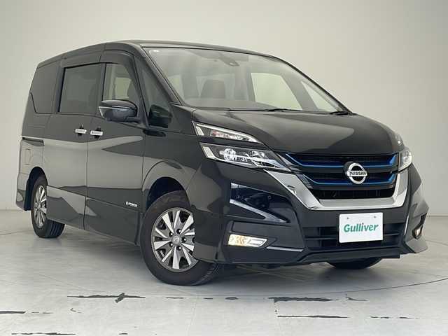 日産 セレナ e－パワー ハイウェイスター V 沖縄県 2019(平31)年 4.9万km ダイヤモンドブラック ワンオーナー/純正9インチナビ　【MM518D-L】　/（フルセグTV/ＡＭ／ＦＭ／ＣＤ／ＤＶＤ／ＢＴ）/全方位カメラ　/両側パワースライドドア　/セーフティパックB（MOP)/スクラッチシールド（MOP)/ＥＴＣ　/ドライブレコーダー/クルーズコントロール/プロパイロット　/デジタルインナーミラー　/ステアリングスイッチ　/オートライト　/電格ミラー/オートホールドボタン/スマートキー/サンシェード/純正アルミホイール/LEDヘッドライト