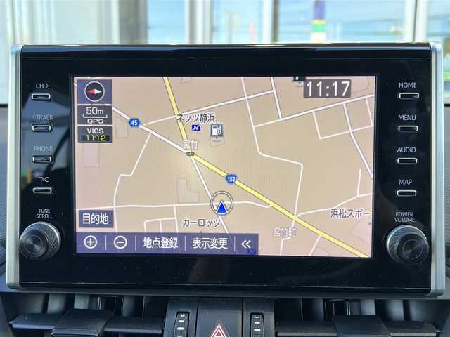 トヨタ ＲＡＶ４ アドベンチャー 静岡県 2020(令2)年 4.5万km アティチュードブラックマイカ 純正メモリナビ/・CD/・DVD/・フルセグＴＶ/・Bluetooth/・USB/・AM/・FM/主要装備/・サンルーフ/・TRDフロントガーニッシュ/・TRDバックドアロアガーニッシュ/・衝突軽減/・レーンキープ/・追従クルコン/・コーナーセンサー前後/・バックカメラ/・ETC/・ドラレコ前後/・パワーシートD席/・レザーシート/・LEDヘッドライト/・オートハイビーム/・フォグランプ/・純正フロアマット/・純正アルミホイール