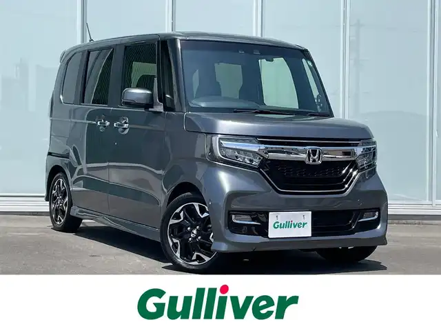 ホンダ Ｎ ＢＯＸ カスタム G L ターボ ホンダセンシング 神奈川県 2018(平30)年 6.9万km シャイニンググレーM ・純正ナビ　/・バックカメラ　/・ビルトインＥＴＣ　/・Ｂｌｕｅｔｏｏｔｈ　/・ＤＶＤ　ＣＤ　/・フルセグＴＶ　/・両側パワースライドドア　/・ＬＥＤヘッドライト　/・フォグランプ　/・ＵＳＢ給電×２　/・パドルシフト　/・ロールサンシェード/・スマートキー/・プッシュスタート/・純正アルミホイール/・純正フロアマット/・オートライト/・オートエアコン