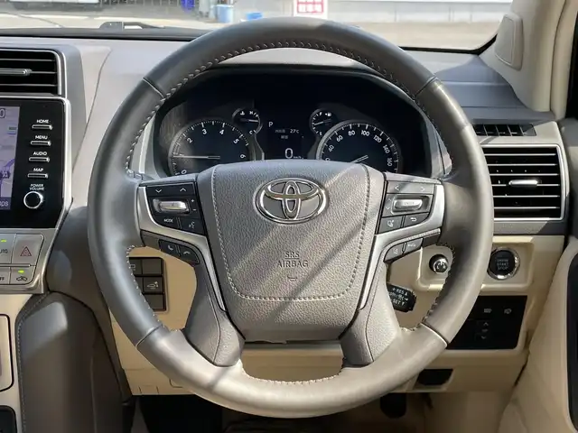 トヨタ ランドクルーザー プラド TX Lパッケージ マットブラED 群馬県 2022(令4)年 1.9万km ホワイトパールクリスタルシャイン モデリスタフルエアロ　/ムーンルーフ　/メーカーオプションナビ　/全周囲カメラ　/フルセグ・Ｂｌｕｅｔｏｏｔｈ。CD・DVD　/ベージュ革　/シートエアコン　/レーンアシスト　/衝突軽減ブレーキ　/コーナーセンサー　/ヒッチメンバー/ETC2.0/純正フロアマット