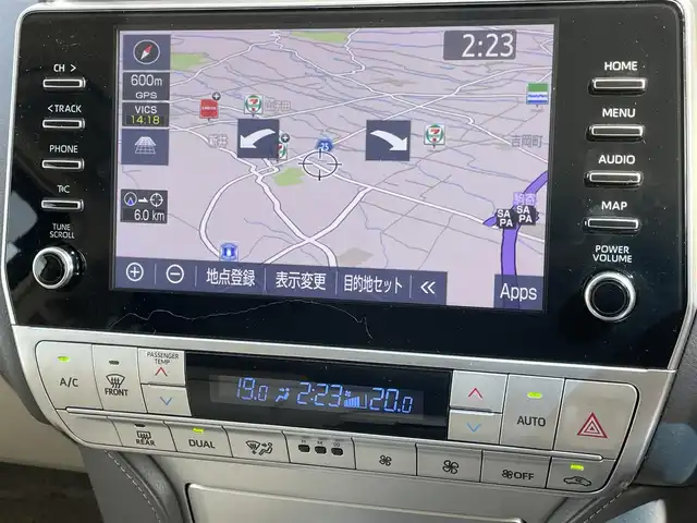 トヨタ ランドクルーザー プラド TX Lパッケージ マットブラED 群馬県 2022(令4)年 1.9万km ホワイトパールクリスタルシャイン モデリスタフルエアロ　/ムーンルーフ　/メーカーオプションナビ　/全周囲カメラ　/フルセグ・Ｂｌｕｅｔｏｏｔｈ。CD・DVD　/ベージュ革　/シートエアコン　/レーンアシスト　/衝突軽減ブレーキ　/コーナーセンサー　/ヒッチメンバー/ETC2.0/純正フロアマット