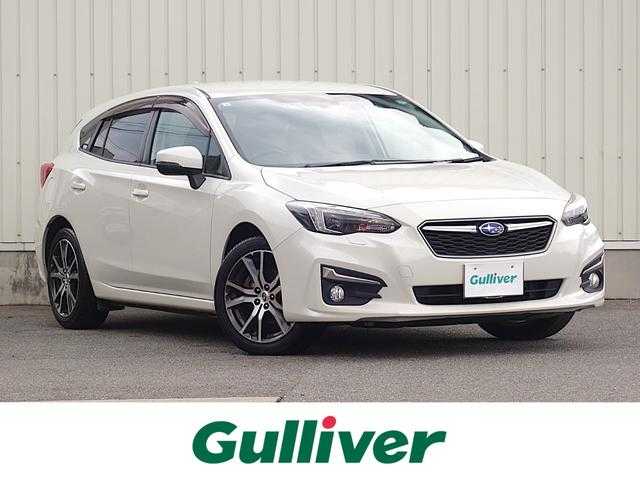 スバル インプレッサ スポーツ 2．0i－L アイサイト 山形県 2017(平29)年 6.7万km クリスタルホワイトP 4WD/アイサイト/ワンオーナー/メモリナビ/　　【CD DVD BT フルセグ USB AUX MSV】/バックカメラ/レーダークルーズコントロール/LEDオートライト/純正17インチアルミホイール/アイドリングストップ/ステアリングスイッチ/パドルシフト/電動格納ウィンカーミラー/フォグランプ/スマートキー×2/ETC