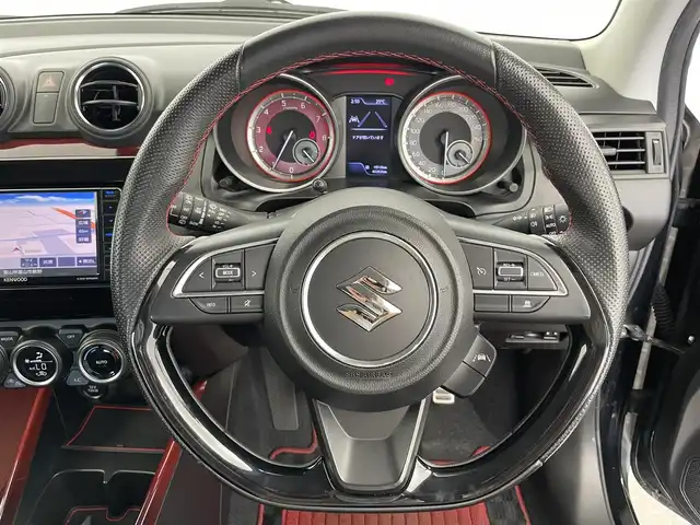 スズキ スイフト スポーツ セーフティPKG 富山県 2018(平30)年 4.1万km スーパーブラックパール 純正ナビ（AM/FM/DVD/SD/BT）/フルセグテレビ/バックカメラ/デュアルセンサーブレーキサポート/レーダークルーズコントロール/レーンキープアシスト/ビルトインETC/D席シートヒーター/スマートキー/横滑り防止措置/オートライト/６速マニュアル