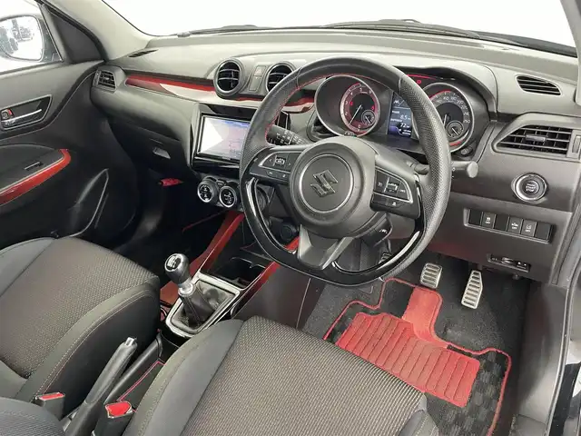 スズキ スイフト スポーツ セーフティPKG 富山県 2018(平30)年 4.1万km スーパーブラックパール 純正ナビ（AM/FM/DVD/SD/BT）/フルセグテレビ/バックカメラ/デュアルセンサーブレーキサポート/レーダークルーズコントロール/レーンキープアシスト/ビルトインETC/D席シートヒーター/スマートキー/横滑り防止措置/オートライト/６速マニュアル