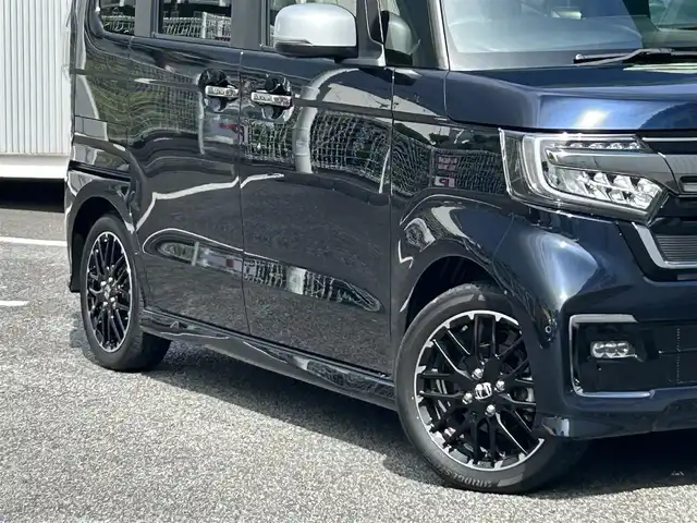 ホンダ Ｎ ＢＯＸ カスタム L ターボ 静岡県 2023(令5)年 1.8万km 紺 ユーザー買取車両/両側パワースライドドア/クルーズコントロール　追従あり/衝突軽減ブレーキ/車線逸脱防止装置/パーキングスイッチ/ブレーキホールド/純正15インチアルミホイール/D/Nシートヒーター/12Vシガーソケット/全席コンソール/ABS/エアバック/パワーウィンドウ/シートヒーター