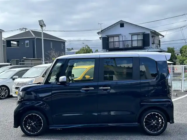 ホンダ Ｎ ＢＯＸ カスタム L ターボ 静岡県 2023(令5)年 1.8万km 紺 ユーザー買取車両/両側パワースライドドア/クルーズコントロール　追従あり/衝突軽減ブレーキ/車線逸脱防止装置/パーキングスイッチ/ブレーキホールド/純正15インチアルミホイール/D/Nシートヒーター/12Vシガーソケット/全席コンソール/ABS/エアバック/パワーウィンドウ/シートヒーター