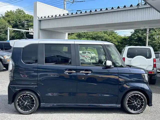 ホンダ Ｎ ＢＯＸ カスタム L ターボ 静岡県 2023(令5)年 1.8万km 紺 ユーザー買取車両/両側パワースライドドア/クルーズコントロール　追従あり/衝突軽減ブレーキ/車線逸脱防止装置/パーキングスイッチ/ブレーキホールド/純正15インチアルミホイール/D/Nシートヒーター/12Vシガーソケット/全席コンソール/ABS/エアバック/パワーウィンドウ/シートヒーター